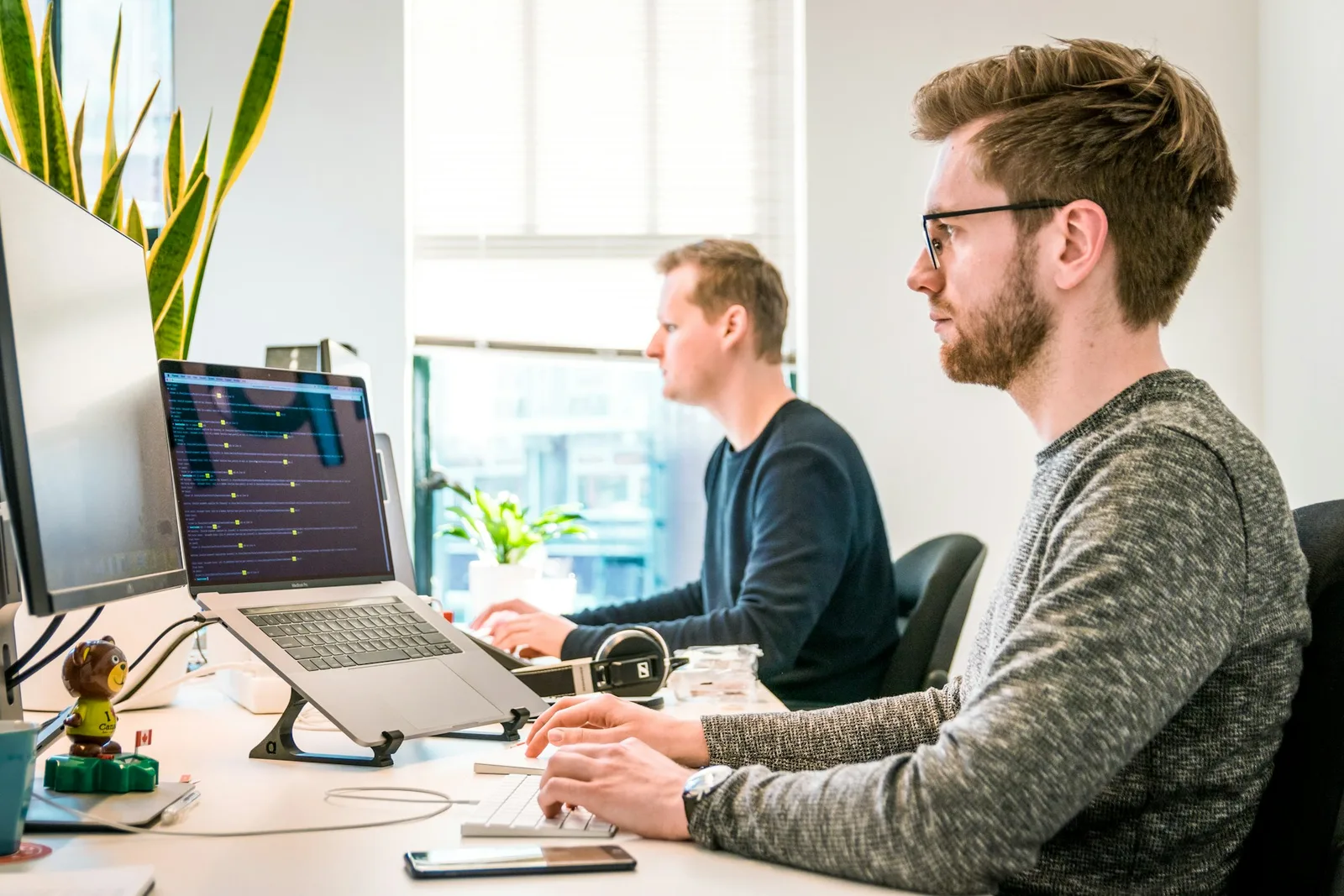 TechBrains IT Professionals working in a modern office